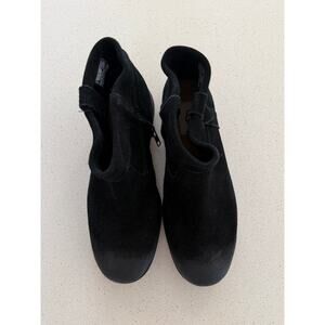 Ugg Josefene Cuff‎ Suede Zip Ankle Bootie in Black 8.5